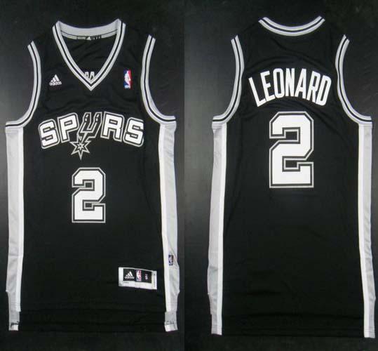 Revolution 30 Spurs #2 Kawhi Leonard Black Stitched NBA Jersey