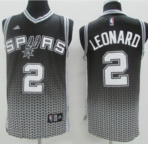 Spurs #2 Kawhi Leonard Black Resonate Fashion Stitched NBA Jersey