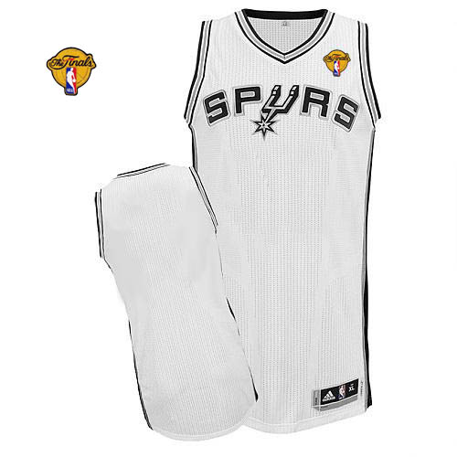 Revolution 30 Spurs Blank White Finals Patch Stitched NBA Jersey