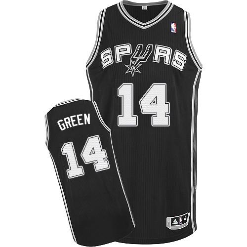 Revolution 30 Spurs #14 Danny Green Black Stitched NBA Jersey