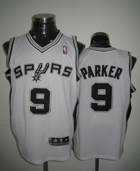 Revolution 30 Spurs #9 Tony Parker White Stitched NBA Jersey