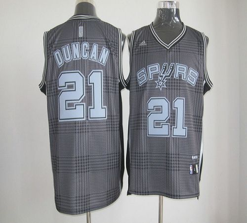 Spurs #21 Tim Duncan Black Rhythm Fashion Stitched NBA Jersey