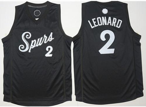 Spurs #2 Kawhi Leonard Black 2016-2017 Christmas Day Stitched NBA Jersey