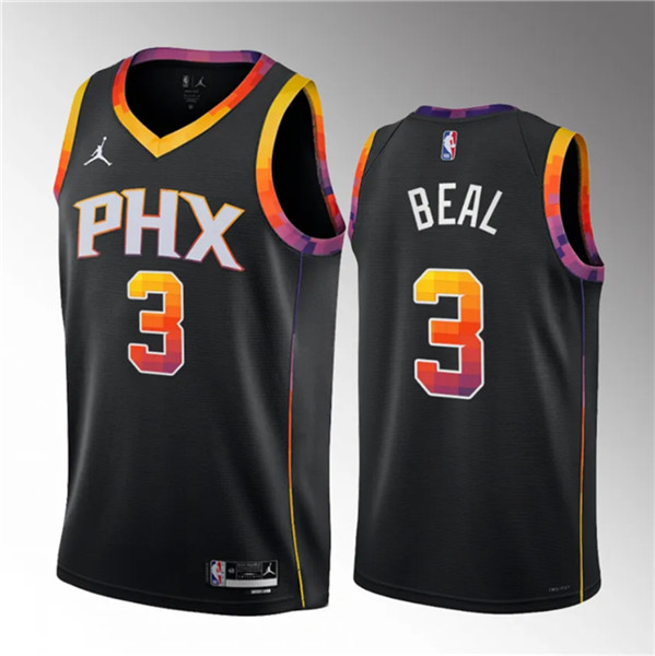Men's Phoenix Suns #3 Bradley Beal Black 2022/23 Statement Edition Stitched Basketball Jersey