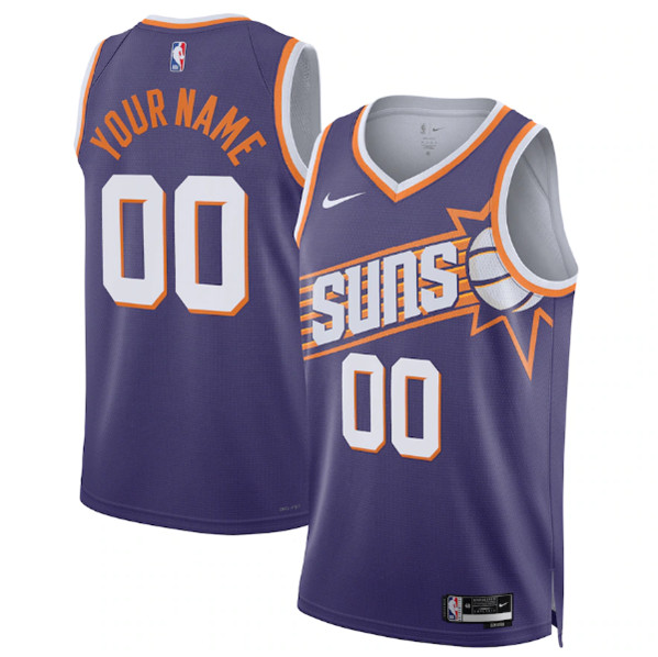 Men's Phoenix Suns Active Player Custom Purple Icon Edition Stitched Basketball Jersey