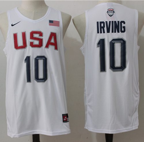 Nike Team USA #10 Kyrie Irving White 2016 Dream Team Stitched NBA Jersey