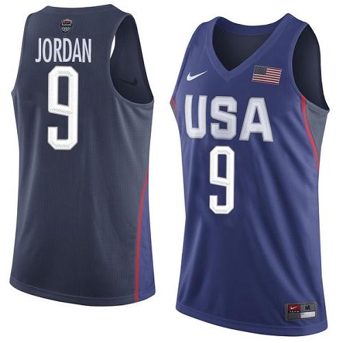 Nike Team USA #9 Michael Jordan Navy Blue 2016 Dream Team Game NBA Jersey