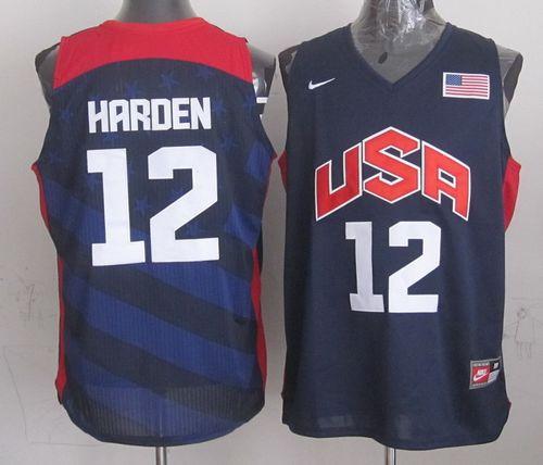 Nike 2012 Olympics Team USA #12 James Harden Dark Blue Stitched NBA Jersey