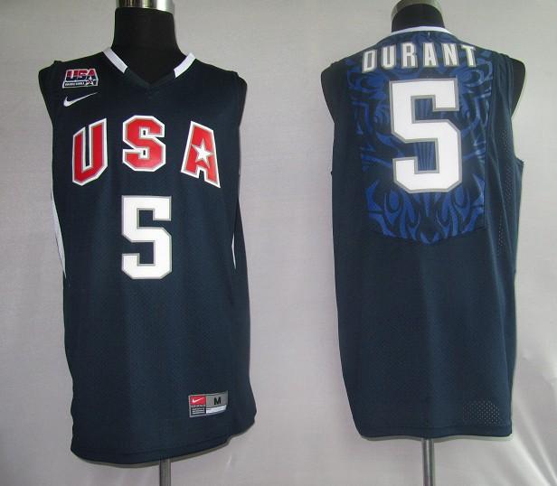 Nike Tournament #5 Kevin Durant Dark Blue Stitched NBA Jersey