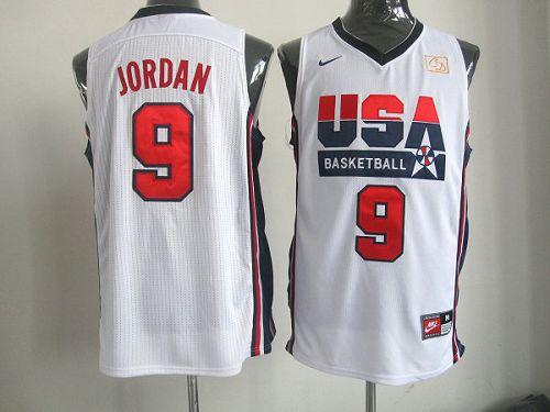 Nike Team USA #9 Michael Jordan White 2012 USA Basketball Retro Stitched NBA Jersey