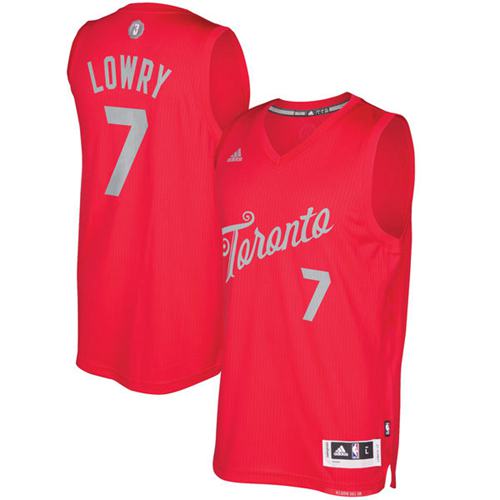 Raptors #7 Kyle Lowry Red 2016-2017 Christmas Day Stitched NBA Jersey