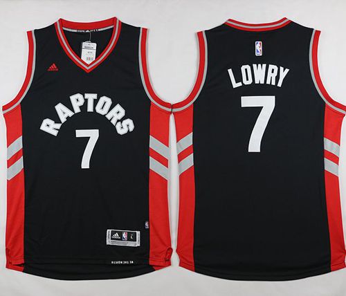 Revolution 30 Raptors #7 Kyle Lowry Black Stitched NBA Jersey