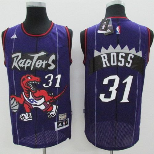 Raptors #31 Terrence Ross Purple Hardwood Classics Stitched NBA Jersey
