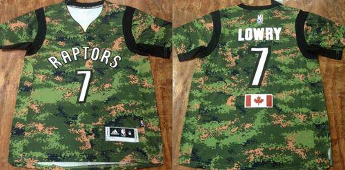 Raptors #7 Kyle Lowry Camo Pride Stitched NBA Jersey