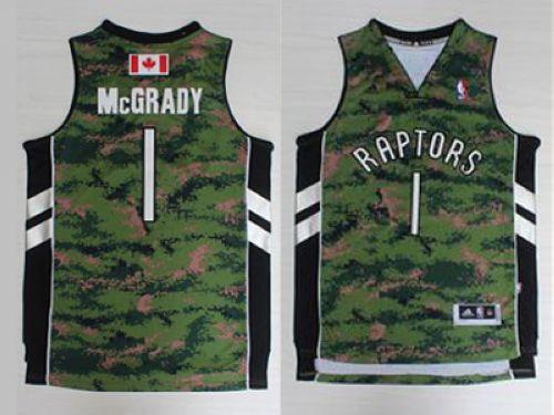 Raptors #1 Tracy Mcgrady Camo Pride Stitched NBA Jersey