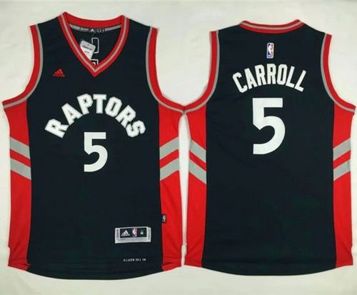 Raptors #5 DeMarre Carroll Black Stitched NBA Jersey