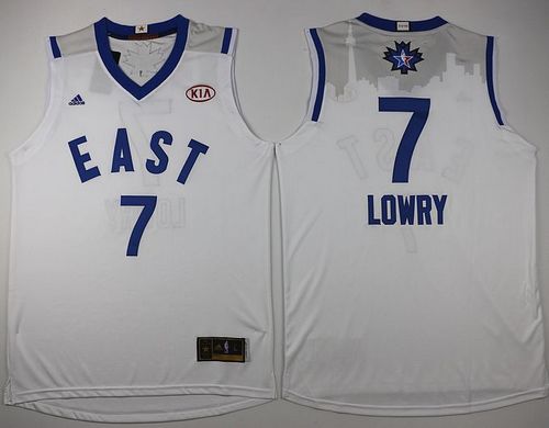 Raptors #7 Kyle Lowry White 2016 All Star Stitched NBA Jersey
