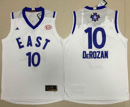 Raptors #10 DeMar DeRozan White 2016 All Star Stitched NBA Jersey