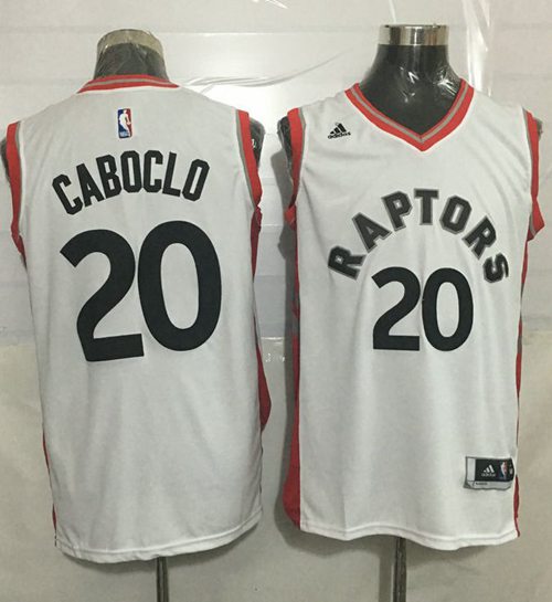 Raptors #20 Bruno Caboclo White Stitched NBA Jersey