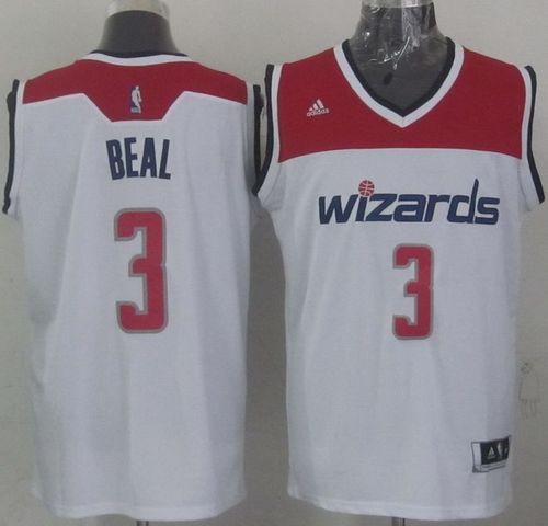 Revolution 30 Wizards #3 Bradley Beal White Stitched NBA Jersey