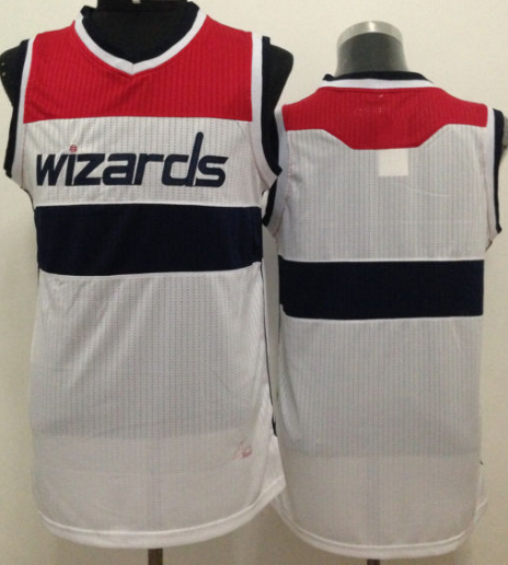 Revolution 30 Wizards Blank White Stitched NBA Jersey