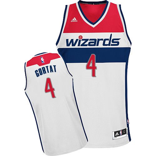 Revolution 30 Wizards #4 Marcin Gortat White Stitched NBA Jersey
