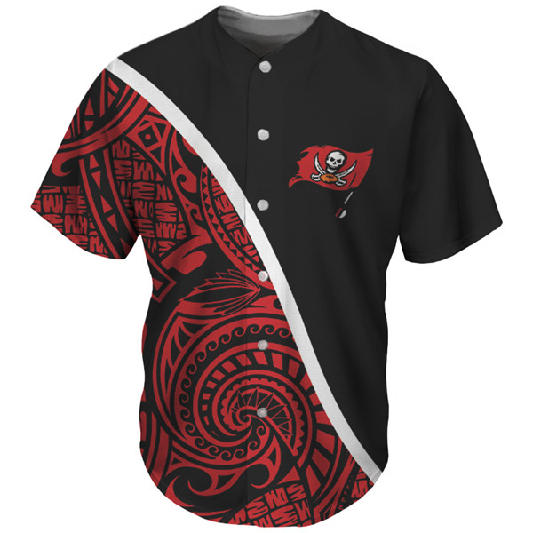 Men's Tampa Bay Buccaneers Red/Black Baseball Jersey