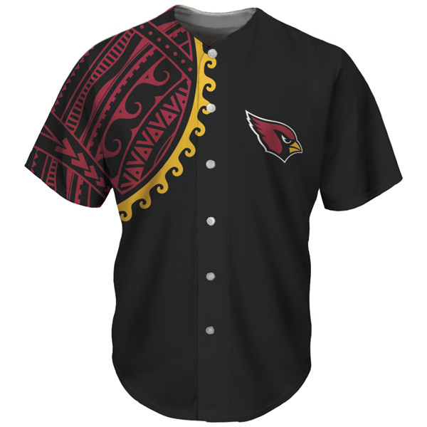 Men's Arizona Cardinals Black/Red Baseball Jersey