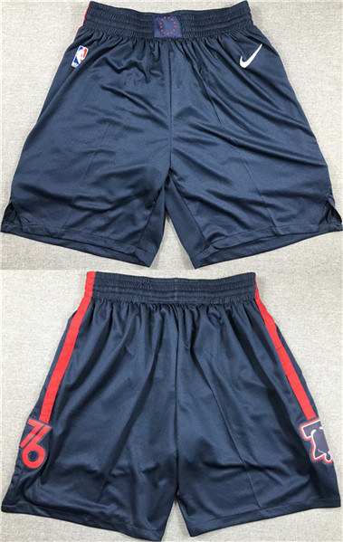 Men's Philadelphia 76ers Navy Shorts (Run Small)