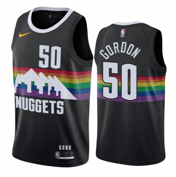 Men's Denver Nuggets #50 Aaron Gordon Stitched NBA Jersey