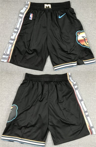 Men's Memphis Grizzlies Black Shorts (Run Small)