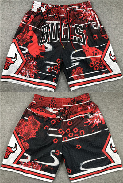 Men's Chicago Bulls Red/Black Shorts (Run Small) 001 [NBA_Chicago_Bulls ...