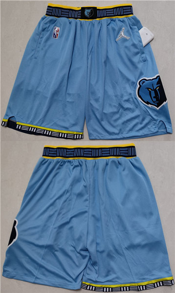 Men's Memphis Grizzlies Blue Shorts (Run Small)