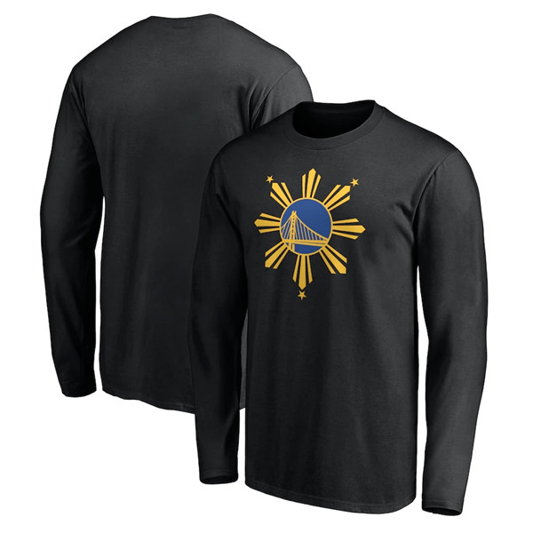 Men's Golden State Warriors 2022 Black Filipino Heritage Night Long Sleeve T-Shirt