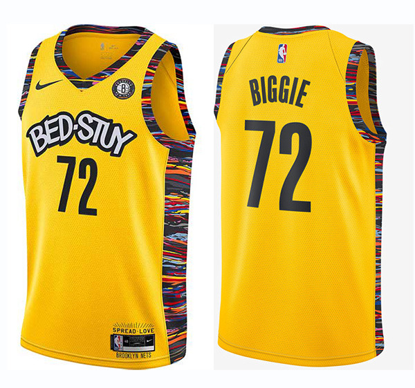 Men's Brooklyn Nets #72 Biggie new City Edition Stitched NBA Jersey