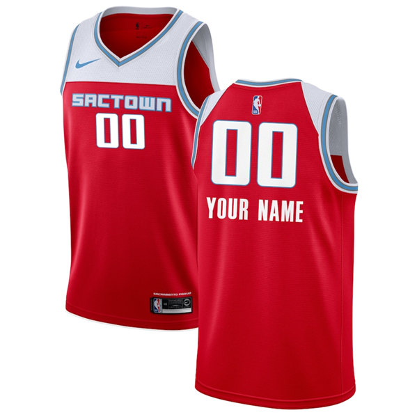 Men's Sacramento Kings Active Custom Red 2019/20 City Edition Stitched Jersey