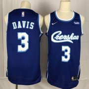 LA Lakers Concept Crenshaw #3 Anthony Davis Blue Men Jersey