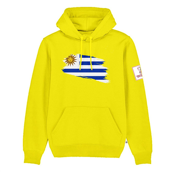 Men's Argentina FIFA World Cup Soccer Yellow Hoodie