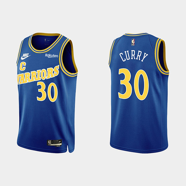 Men's Golden State Warriors #30 Stephen Curry 2022-23 Blue Stitched Basketball Jersey