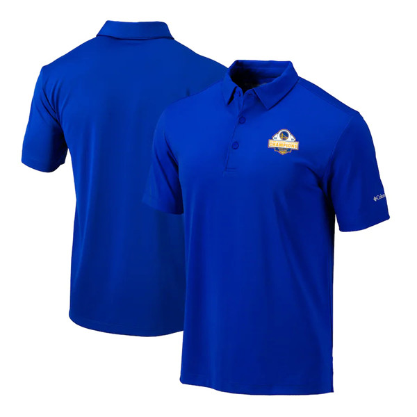 Men's Golden State Warriors 2021-2022 Royal NBA Finals Champions Omni-Wick Drive Polo