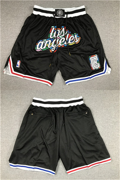 Men's Los Angeles Clippers 2022/23 Black City Edition Shorts (Run Small)