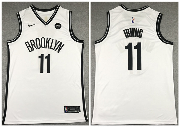 Men's Brooklyn Nets #11 Kyrie Irving 2020 White Stitched NBA Jersey