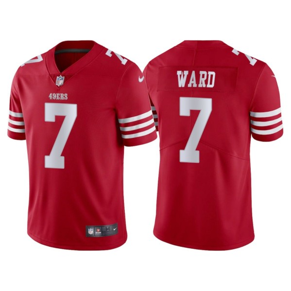Men's San Francisco 49ers #7 Charvarius Ward Red Vapor Untouchable Limited Stitched Jersey