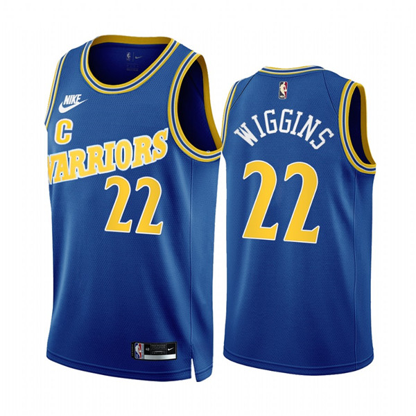 Men's Golden State Warriors #22 Andrew Wiggins 2022/23 Royal Classic Edition Stitched Basketball Jersey