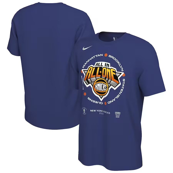 Men's New Yok Knicks Royal 2023 Playoffs T-Shirt