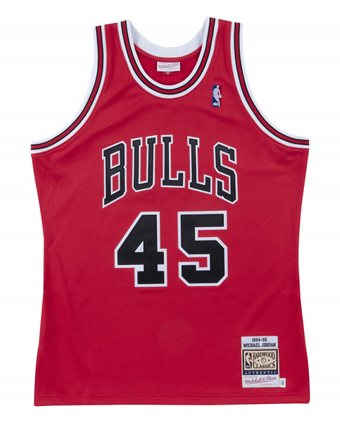 Men's Chicago Bulls #45 Michael Jordan Red Stitched NBA Jersey