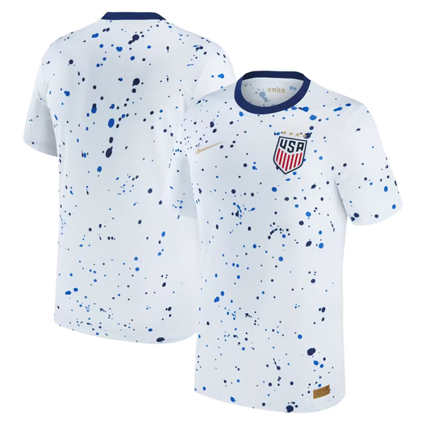 Men's United States Blank White 2023 Home Jersey