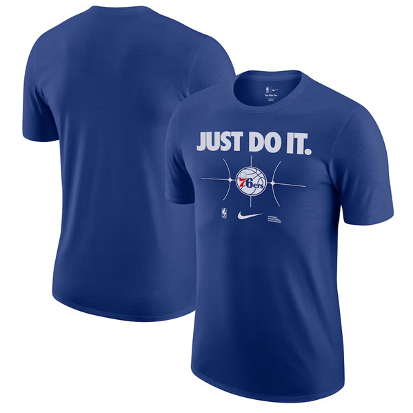 Men's Philadelphia 76ers Royal Just Do It T-Shirt