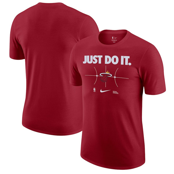 Men's Miami Heat Red Just Do It T-Shirt