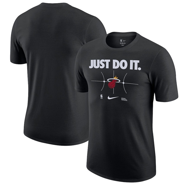 Men's Miami Heat Black Just Do It T-Shirt